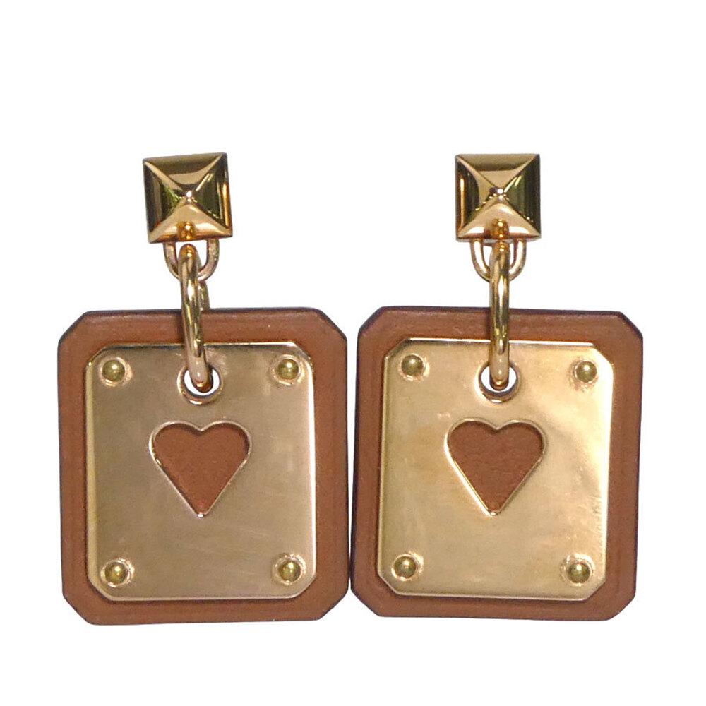 HERMES Gold Earrings